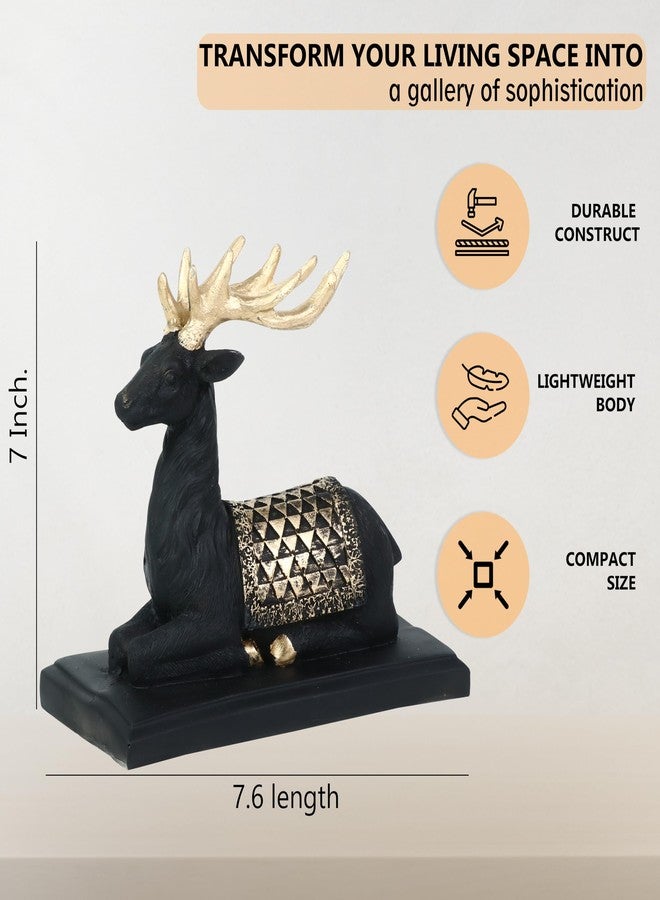 HindCraft Graceful Deer Showpiece for Your Living Room, Office, and Hallway: A Stunning Blend of Nature’s Elegance and Tranquil Serenity for Any Space - Image 4